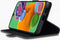 Qubits - lederen slim folio wallet hoes - Geschikt voor Samsung Galaxy A90 - Zwart