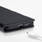 Qubits - lederen slim folio wallet hoes - Geschikt voor Samsung Galaxy A90 - Zwart
