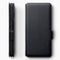 Qubits - lederen slim folio wallet hoes - Geschikt voor Samsung Galaxy A90 - Zwart