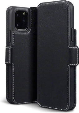 Qubits - slim wallet hoes - Geschikt voor iPhone 11 Pro - Zwart