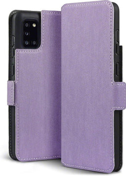 Qubits - slim wallet hoes - Geschikt voor Samsung Galaxy A31 - Paars