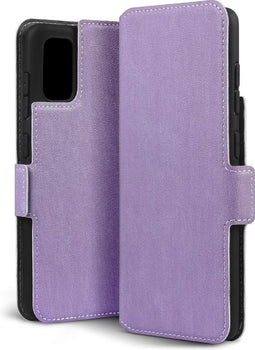 Qubits - slim wallet hoes - Geschikt voor Samsung Galaxy A41 - Paars