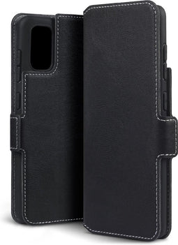 Qubits - slim wallet hoes - Geschikt voor Samsung Galaxy A41 - Zwart