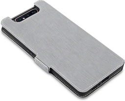 Qubits - slim wallet hoes - Geschikt voor Samsung Galaxy A80 - Grijs