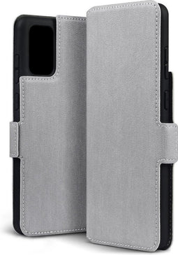 Qubits - slim wallet hoes - Geschikt voor Samsung Galaxy S20 Plus / S20+ - Grijs