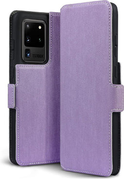 Qubits - slim wallet hoes - Geschikt voor Samsung Galaxy S20 Ultra - Paars