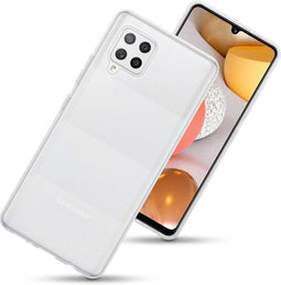 Qubits - Softcase hoes - Geschikt voor Samsung Galaxy A42 - Transparant