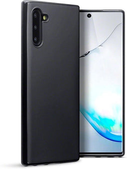 Qubits - Softcase hoes - Geschikt voor Samsung Galaxy Note 10 - Zwart