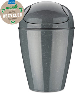 Koziol - Del - Prullenbak - S - Gerecycleerd materiaal - As Grijs
