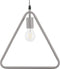 JURUENA - Hanglamp - Driehoek - Grijs - Metaal