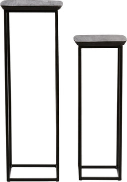 Quenza zuil set van 2 - zwart