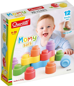Quercetti Momy Soft Bouwblokken, 12dlg..