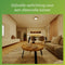 Philips Pebblo plafondlamp - Ultra Efficient - SceneSwitch - 10W - warmwit licht - Zwart met goud design