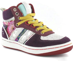 Quick Atlanta Junior Lace - Sportschoenen - Kinderen - Maat 39 - Paars;Geel;Zilver