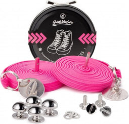 Quickshoelaces - neon roze