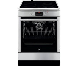 AEG CIB6642ABM - Inductie fornuis 4 zones - SteamBake functie - RVS