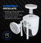 Quipted S1 Beveiligingscamera voor Binnen & Buiten – Security Camera met Nachtzicht – Buitencamera - 2K HD 4MP - Met WiFi en App - Incl 64GB SD