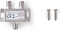 Nedis Satellietsplitter - 5 - 2400 MHz - 8.0 dB - Aantal ingangen: 2 - Outputs: 1 - Impedantie: 75 Ohm - Zink - Zilver