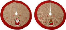 Boomrok polyester d90h0.5 cm rood a2 kerst