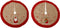 Boomrok polyester d90h0.5 cm rood a2 kerst
