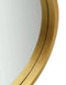Wandspiegel met band Ø 35 cm goudkleurig