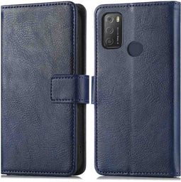 iMoshion Hoesje Geschikt voor TCL 20Y Hoesje Met Pasjeshouder - iMoshion Luxe Bookcase - Donkerblauw