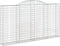 vidaXL - Schanskorven - 2 - st - gewelfd - 300x30x160/180 - cm - ijzer