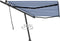vidaXL - Luifel - vrijstaand - handmatig - uittrekbaar - 500x300 - cm - blauw - en - wit