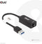 Club 3D CAC-1420 - USB 3.2 Gen1 Type A naar RJ45 2.5Gbps Ethernet Adapter - Zwart