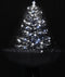 vidaXL - Kerstboom - sneeuwend - met - paraplubasis - 75 - cm - PVC - zwart