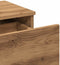 vidaXL - Nachtkastje - 40x35x65 - cm - bewerkt - hout - artisanaal - eikenkleur