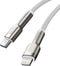Baseus Cafule Series USB-C naar Apple Lightning Kabel PD 20W 1m Wit