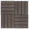 vidaXL - Terrastegels - 30x30 - cm - 1 - m² - HKC - donkerbruin - 11 - st