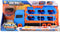 Pop-up auto transporter met 2 metal auto's.