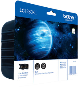 Brother LC-1280XLBK - Inktcartridge - 2400 A4 pagina's zwart (2 stuks)