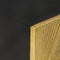 vidaXL - Nachtkastje - met - messing - voorkant - 40x30x50 - cm - massief - mangohout