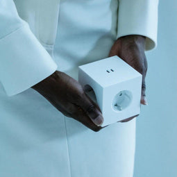 Avolt Square 2 stekkerblok met 2x USB-C 30W opal white Martinelli Luce