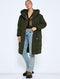 NOISY MAY NMTALLY L/S LONG JACKET - Dames Jas - Gewatteerd - Donkergroen - Maat S