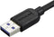 Startech.com USB 3.0 Micro kabel haaks links 1m - Slank en flexibel - Zwart