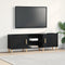 vidaXL - Tv-meubel - 150x30x50 - cm - bewerkt - hout - zwart