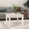 vidaXL - Salontafel - 45x45x30 - cm - massief - grenenhout - wit
