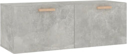 vidaXL - Wandkast - 100x36,5x35 - cm - bewerkt - hout - grijs