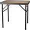 Redcliffs Campingtafel - aluminium - lichtgewicht - hout/zwart - 60 x 45 x 56 cm -