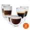 Goliving Dubbelwandige Koffieglazen Set - 6-delig - Vaatwasserbestendig