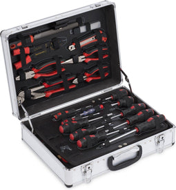 Kreator KRT951002 - Gereedschapskoffer 109-delig - Aluminium 45,6 x 13,8 x 34 cm