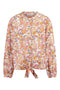 Gardeur gebloemde dames blouse roze | maat L