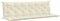 vidaXL - Tuinbankkussen - 200x(50+50)x7 - cm - oxford - stof - crèmewit
