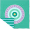 Quut Speel handdoek / Strandlaken Bullseye/Name It XXL - 180x180cm - Groen