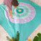 Quut Speel handdoek / Strandlaken Bullseye/Name It XXL - 180x180cm - Groen