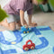 Quut Speel handdoek / Strandlaken On the Road L - 100x180cm - Blauw